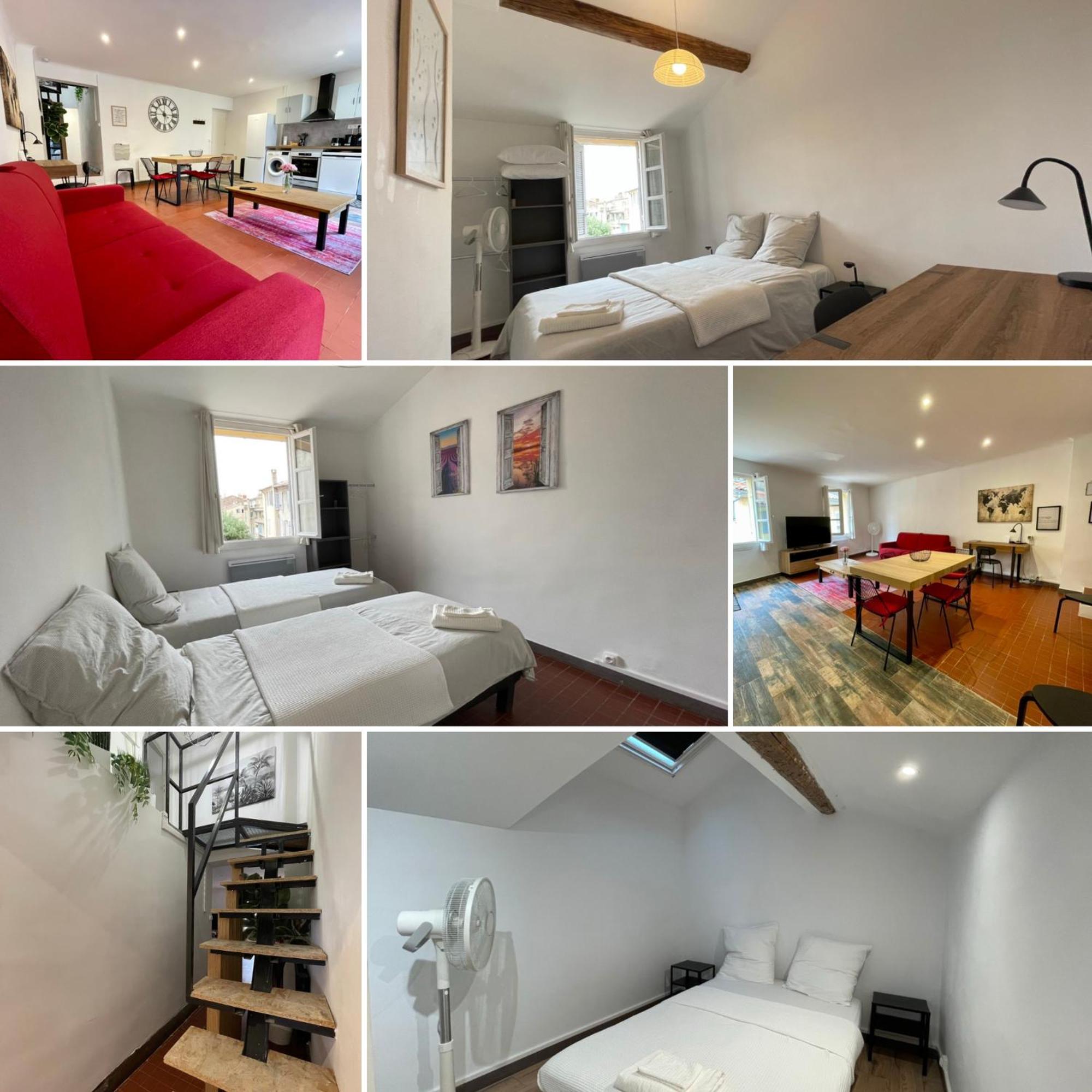 Spacieux Appartement T4 / 70 M2 8 Personnes Aix-en-Provence Luaran gambar